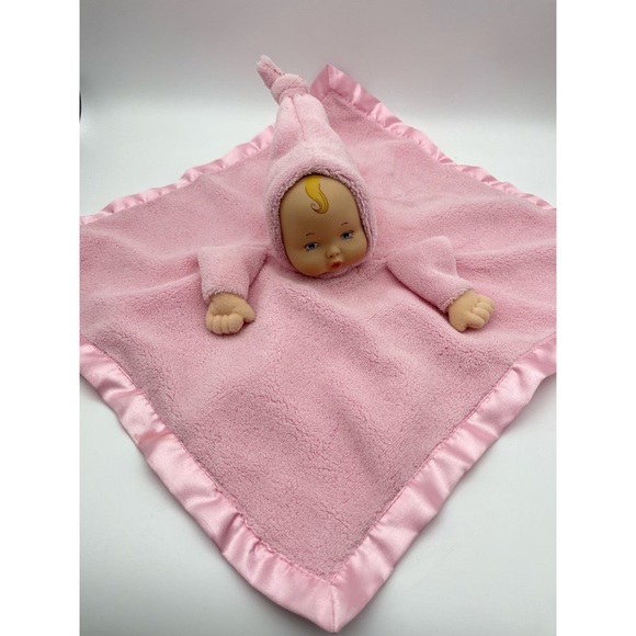 Madame Alexander Doll In Blanket Lovey Pink Satin Border Security Toy 2007 - Picture 2 of 7